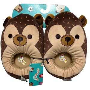 Kids Squishmallow Hans The Hedgehog slippers Small (13-1) Brand New